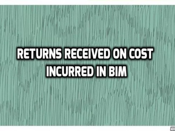 BIM Modeling cost incurred