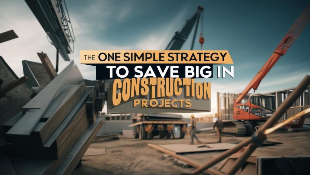The One Simple Strategy to Save Big In Construction Projects