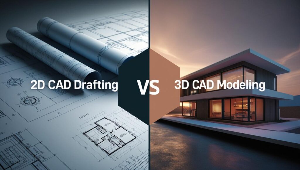 2D CAD Drafting Vs. 3D CAD Modeling