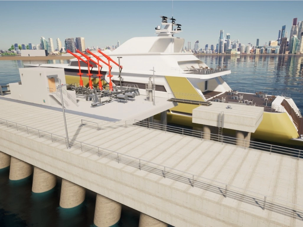 High-rise building BIM visualization with detailed annotations and section cuts, representing a project in downtown Manhattan.