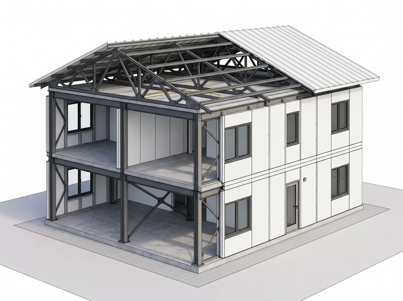 Prefabricated Residential BIM Modeling LOD 300 USA – Revit Parametric Family BOQ Extraction