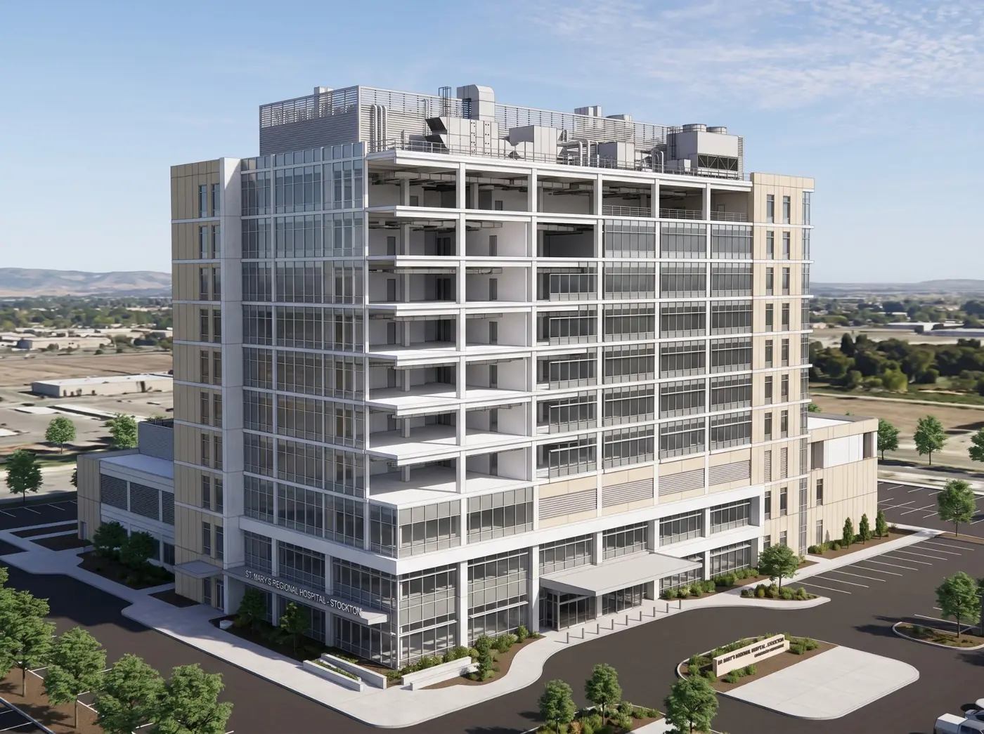 Hospital BIM Modeling LOD 300 Stockton California USA – Structural BIM Design Coordination Revit