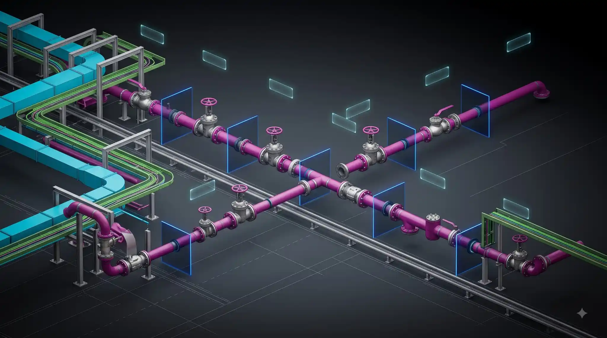 Mechanical piping spool drawings