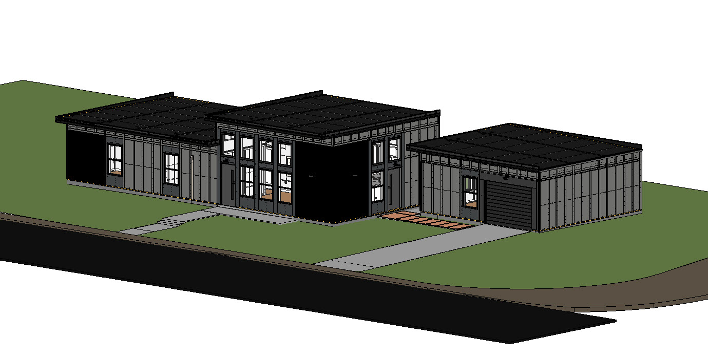 From Manual Takeoffs to Model-Driven Prefabrication: A Residential BIM Case Study – BIM model view 2