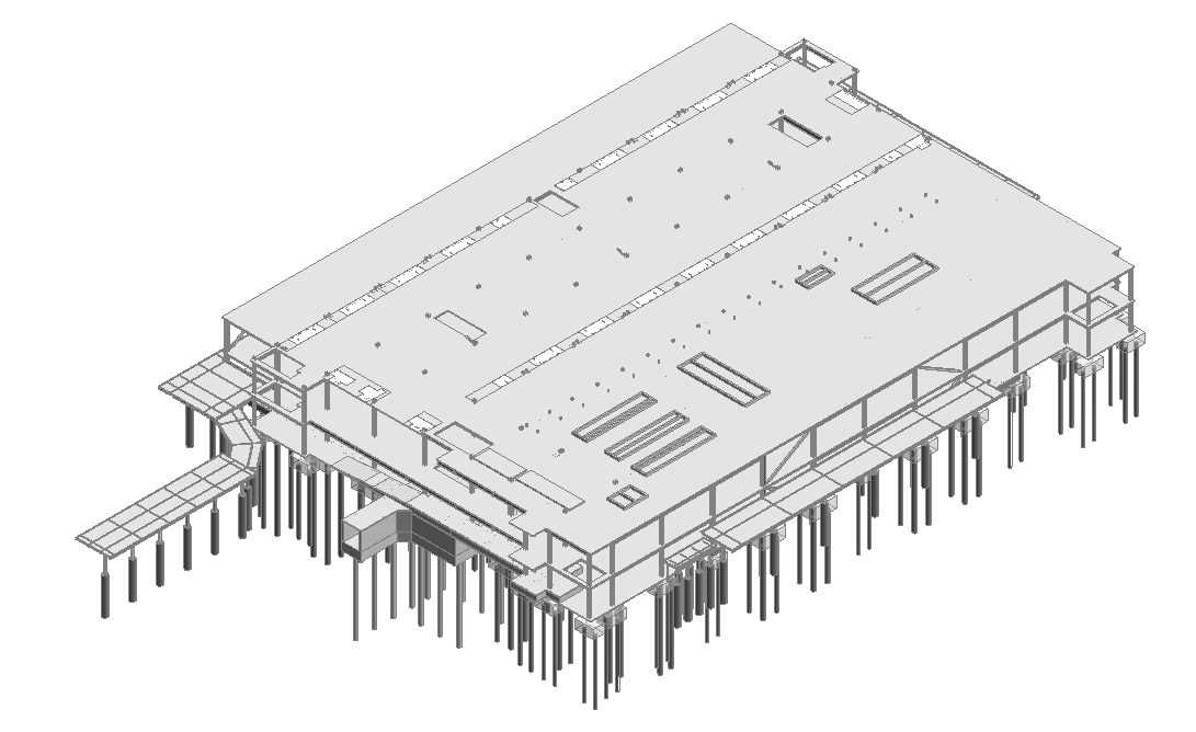 From Design Revisions to Reliable Structural Documentation: A Hospital BIM Case Study – BIM model view 4
