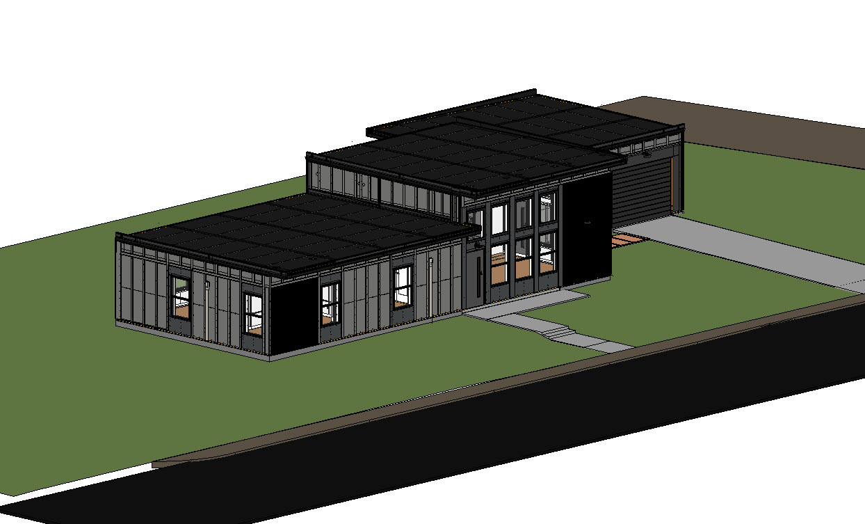 From Manual Takeoffs to Model-Driven Prefabrication: A Residential BIM Case Study – BIM model view 3