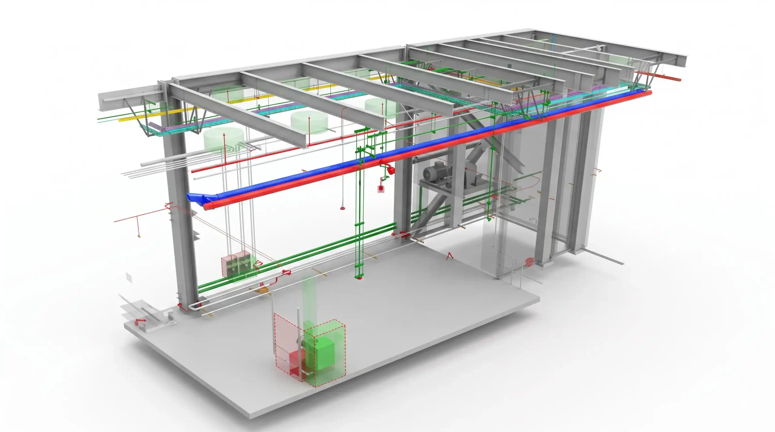 From Multi-Discipline Coordination to Clash-Free Models: A Data Center BIM Case Study – BIM model view 4