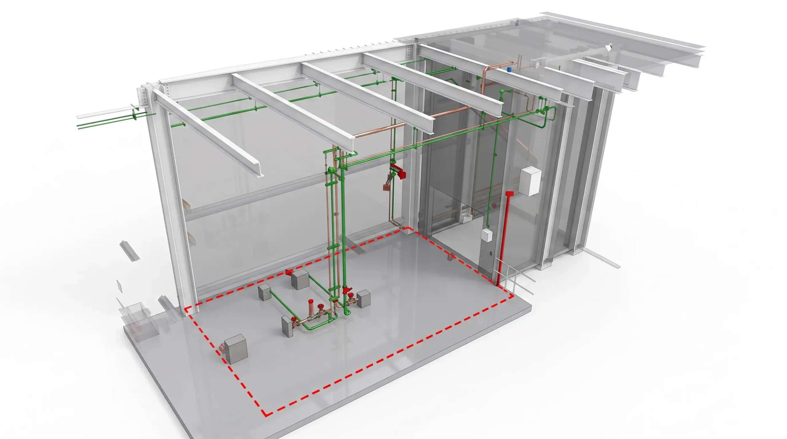 From Multi-Discipline Coordination to Clash-Free Models: A Data Center BIM Case Study – BIM model view 3