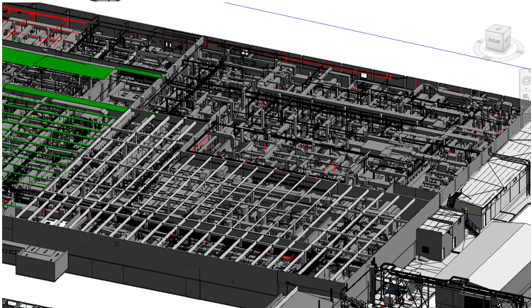 From Undocumented Facility to Expansion-Ready: A Pharma Scan-to-BIM Case Study – BIM model view 4