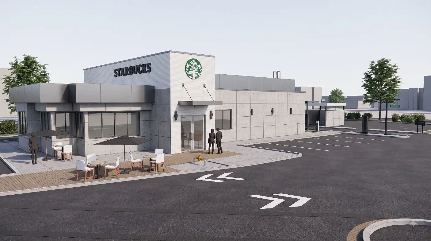 From Complex Restaurant Services to a Coordinated, FM-Ready BIM Model: A Starbucks Case Study – BIM model view 2